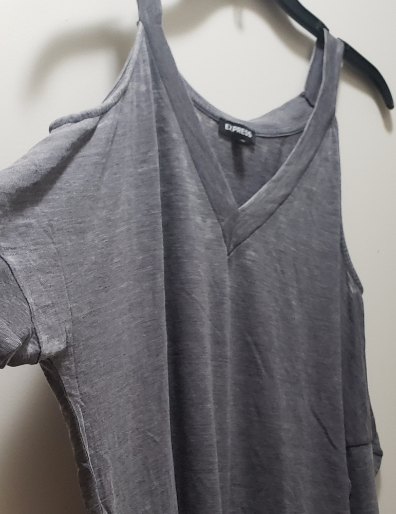 Express long sleeve tee with shoulder cut outs.